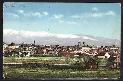 AK Sibiiu, Nagyszeben, Panorama