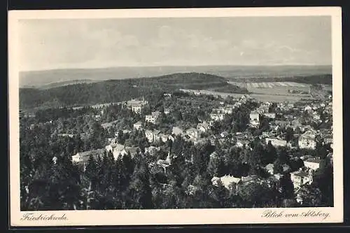 AK Friedrichroda, Ortsansicht vom Abtsberg aus