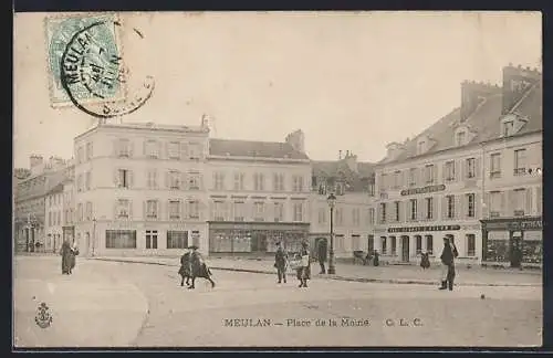 AK Meulan, Place de la Mairie