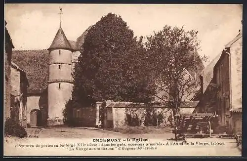 AK Orcemont, Vue sur l`Eglise