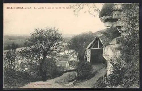 AK Rolleboise, La Vieille Roche et Vue sur la Seine