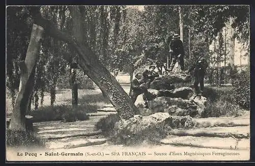 AK Le Pecq-Saint-Germain, SPA Francais-Source d`Eaux Magnèsiaques Ferrugineuses