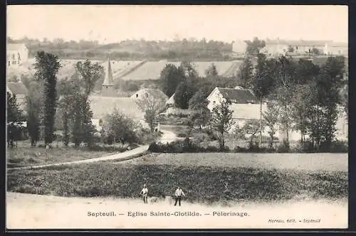 AK Septeuil, Eglise Sainte-Clotilde, Pelerinage