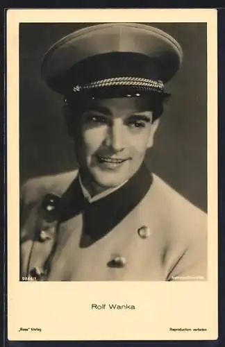 AK Schauspieler Rolf Wanka in Uniform