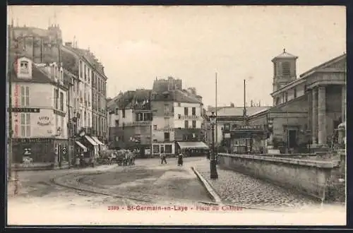 AK Saint-Germain-en-Laye, Place du Chateau