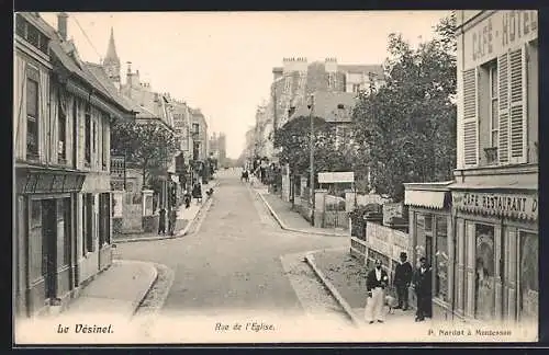 AK Le Vèsinet, Rue de l`Eglise