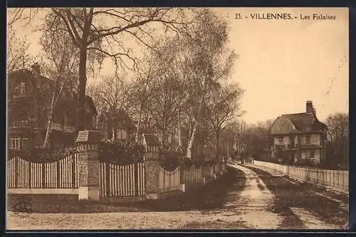 AK Villennes-sur-Seine, Les Falaises