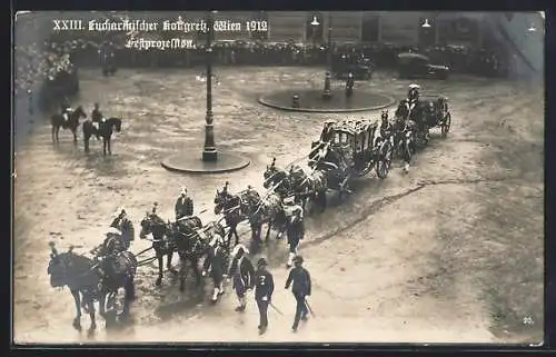 AK Wien, XXIII. Eucharistischer Kongress 1912-Festprozession