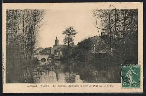 AK Sanxay /Vienne, Les anciennes Tanneries en aval du Pont sur la Vonne