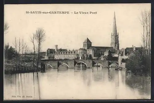 AK Saint-Savin-sur-Gartempe, le vieux Pont