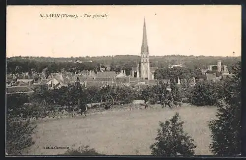 AK St-Savin /Vienne, Vue générale