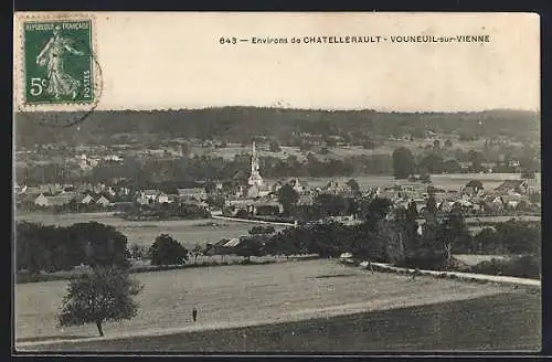 AK Vouneuil-sur-Vienne, Panorama