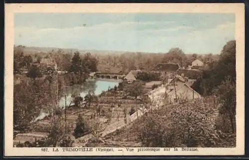 AK La Trimouille /Vienne, Vue pittoresque sur la Benaize