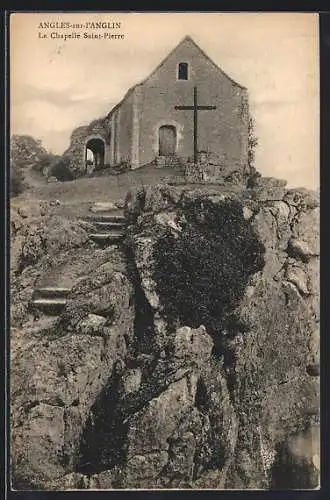 AK Angles-sur-l`Anglin, La Chapelle Saint-Pierre