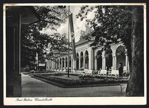 AK Bad Steben, Wandelhalle mit 