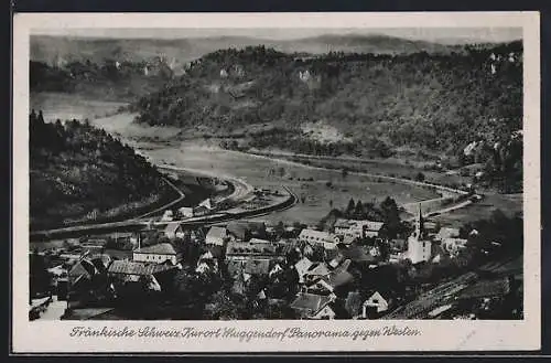 AK Muggendorf, Panorama gegen Westen