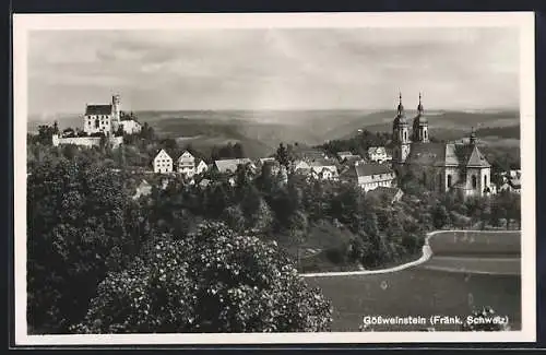 AK Gössweinstein /Fränk. Schweiz, Ortspanorama aus der Vogelschau