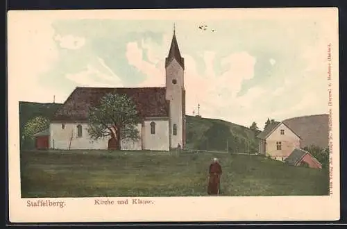 AK Staffelberg, Kirche und Klause mit Mönch