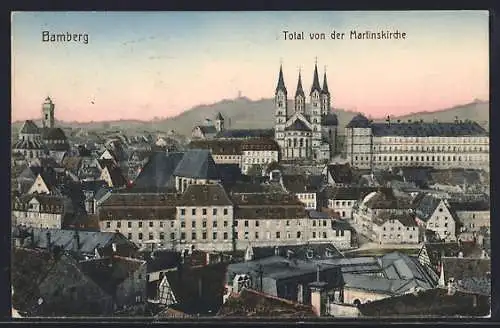 AK Bamberg, Totalansicht von der Martinskirche