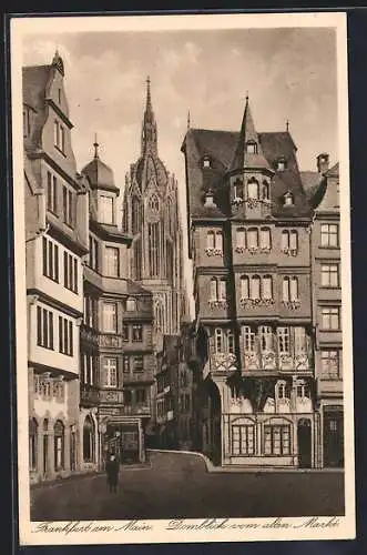 AK Alt-Frankfurt, Domblick vom alten Markt