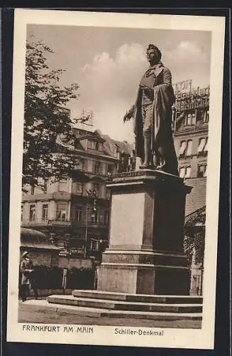 AK Frankfurt am Main, Schiller-Denkmal