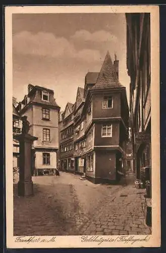 AK Alt-Frankfurt, Goldhutgasse, Fünffingereck