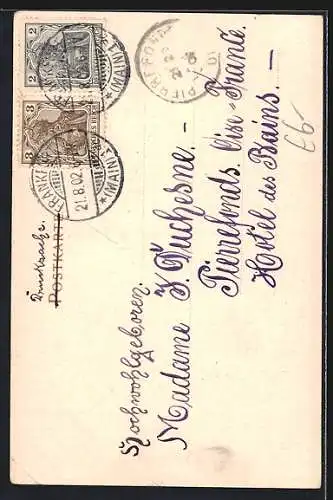 AK Frankfurt a. M., Kaiser Wilhelmdenkmal