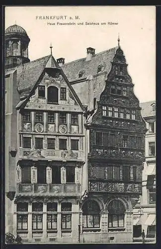 AK Alt-Frankfurt, Haus Frauenstein und Salzhaus am Römer