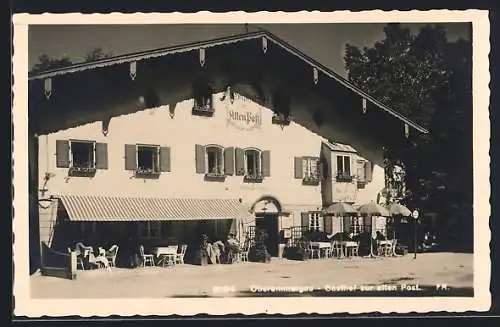 AK Oberammergau, Gasthof zur alten Post im Sonnenschein