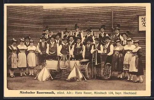 AK Miesbach /Bay., Orchester Miesbacher Bauernmusik, Gruppenbild