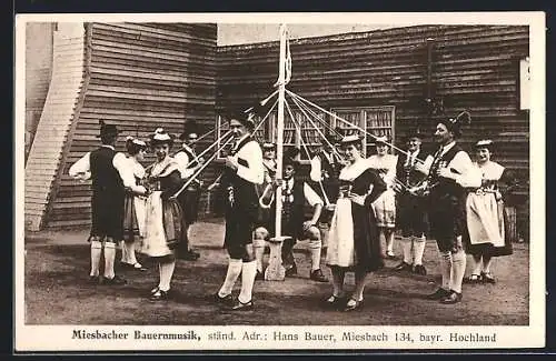 AK Miesbach /Bay., Orchester Miesbacher Bauernmusik, Kreistanz