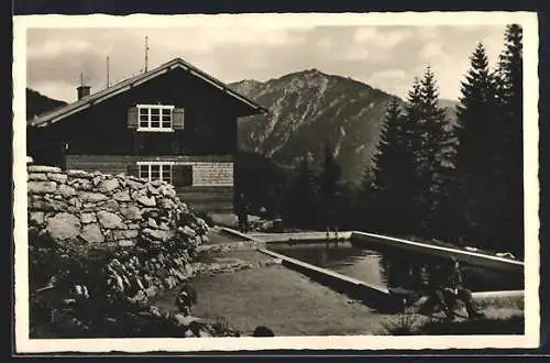 AK Bayrischzell, Silberghaus der N. A. Z. mit Schwimmbad