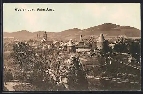 AK Goslar, Blick vom Petersberg