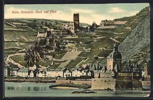 AK Kaub, Ruine Gutenfels & Pfalz