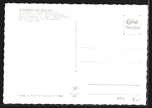 AK Moorbeck /Wildeshausen, Gaststätte Gut Moorbeck G. Stolle, Fliegeraufnahme