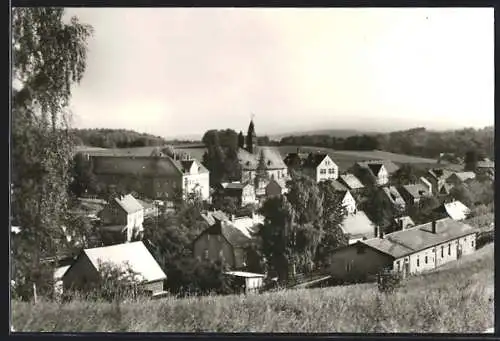 AK Obercrinitz /Zwickau, Mitteldorf aus der Vogelschau