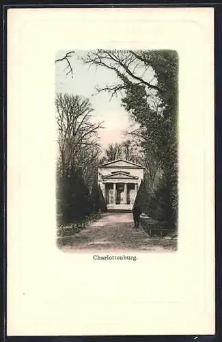 AK Berlin-Charlottenburg, Mausoleum mit Zufahrt