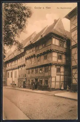 AK Goslar /Harz, Am Marktkirchhof