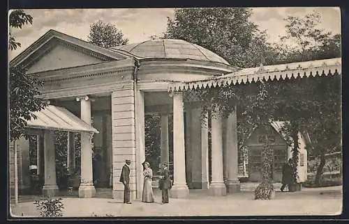 AK Rohitsch-Sauerbrunn, Tempelbrunnen und Kurgäste