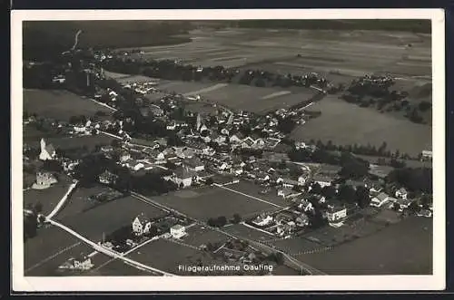 AK Gauting /Oberbayern, Fliegeraufnahme, Totalansicht