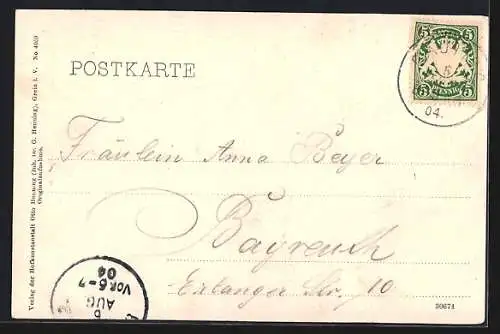 AK Gauting im Würmthal, Fernblick auf den Ort