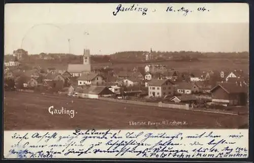 AK Gauting, Blick auf einen Teil der Ortschaft