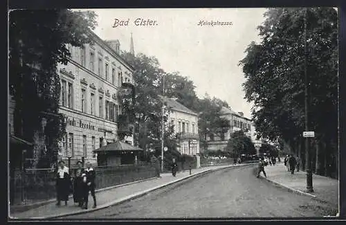 AK Bad Elster, Blick in die Heinkstrasse