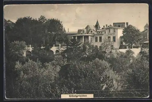 AK Bad Freienwalde a. O., Blick aufs Hotel Königshöhe