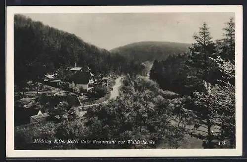 AK Horn /N.-Oe., Mödring, Hotel Cafè-Restaurant zur Waldschenke