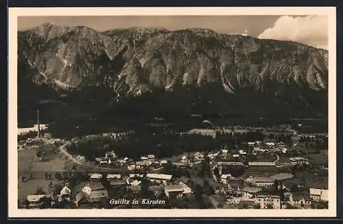 AK Arnoldstein in Kärnten, Gailitz von einen Berg aus