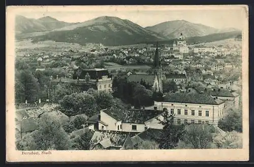 AK Berndorf /N.-Oe., die Stadt aus der Vogelschau