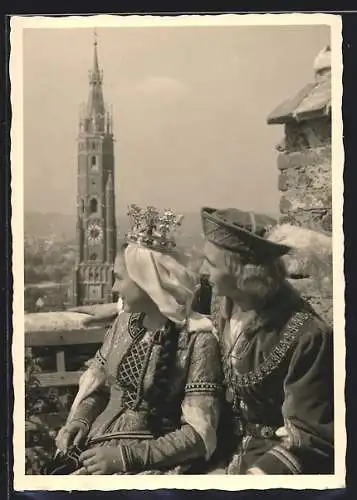 AK Landshut / Ostmark, Landshuter Fürstenhochzeit 1475, Im Hintergrund Turm