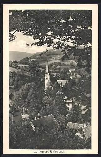 AK Griesbach / Baden, Teilansicht mit Kirche