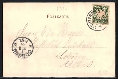 AK Lichtenfels / Main, Kronacherstrasse mit Wohnhäusern